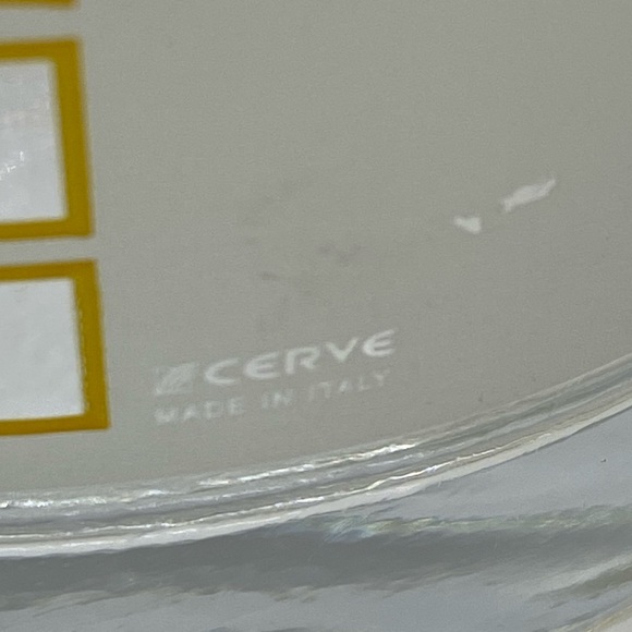 Cervé Italian frosted glass lemonade pitcher + 4 glasses. Vintage. EUC. - Picture 8 of 13